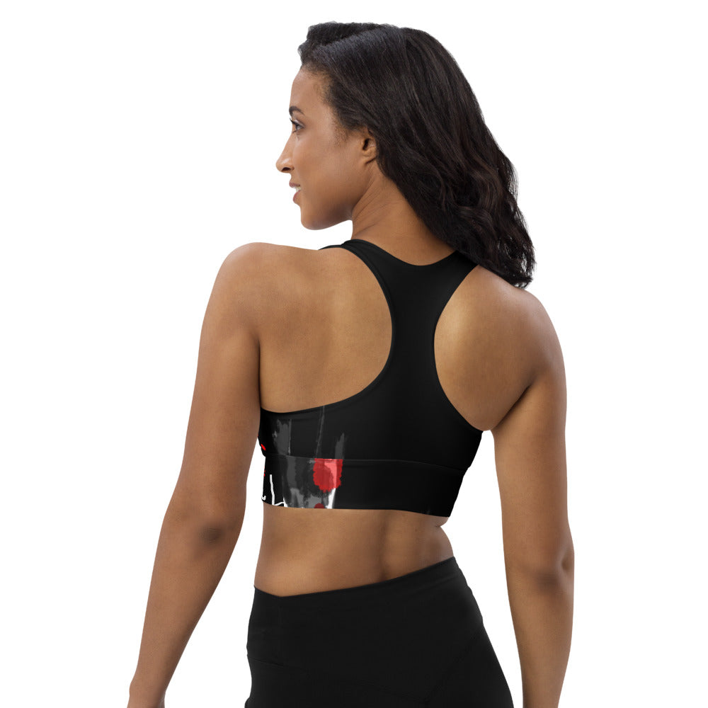 "Love for love" Longline sports bra