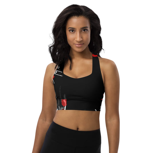 "Love for love" Longline sports bra