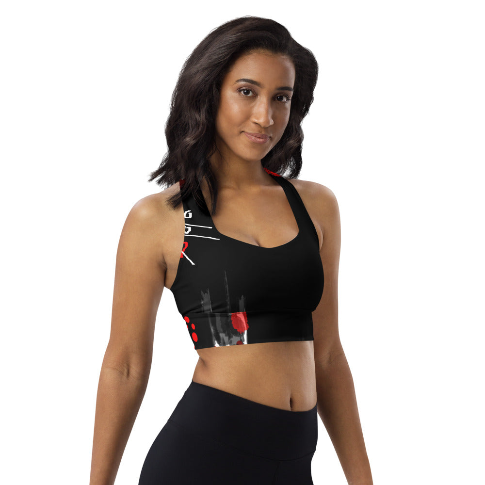 "Love for love" Longline sports bra