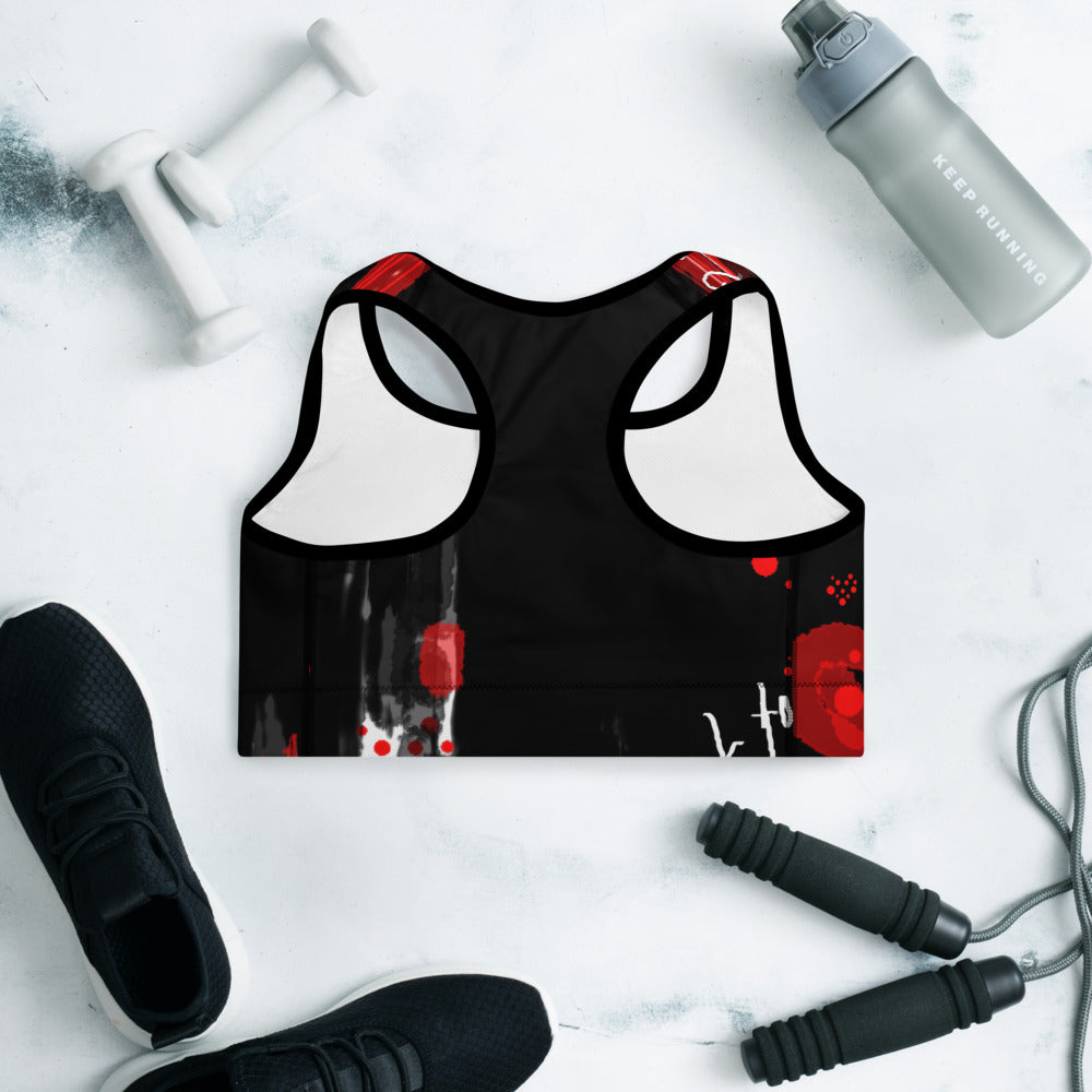 "Love for love" Padded Sports Bra