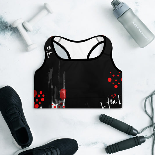 "Love for love" Padded Sports Bra