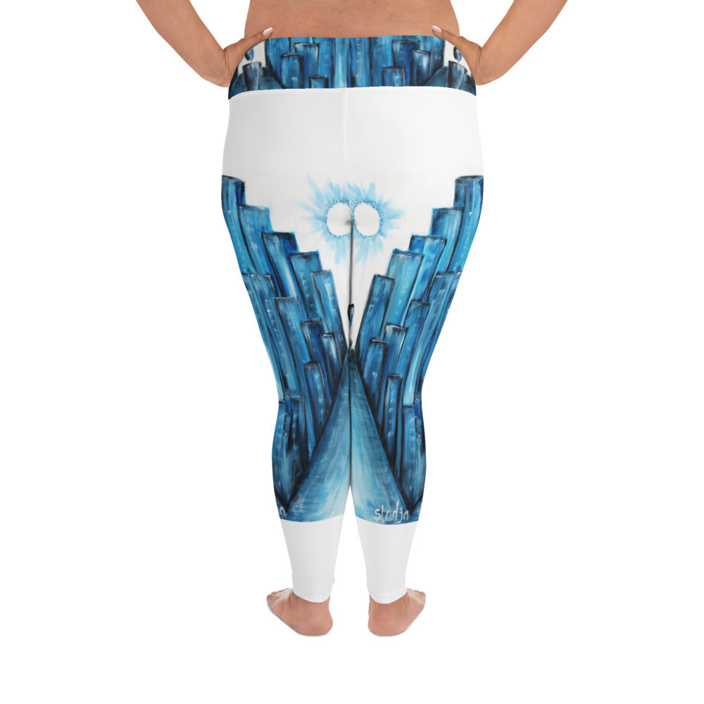 "Keep walking" Plus Size Leggings