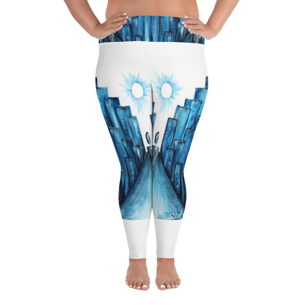 "Keep walking" Plus Size Leggings