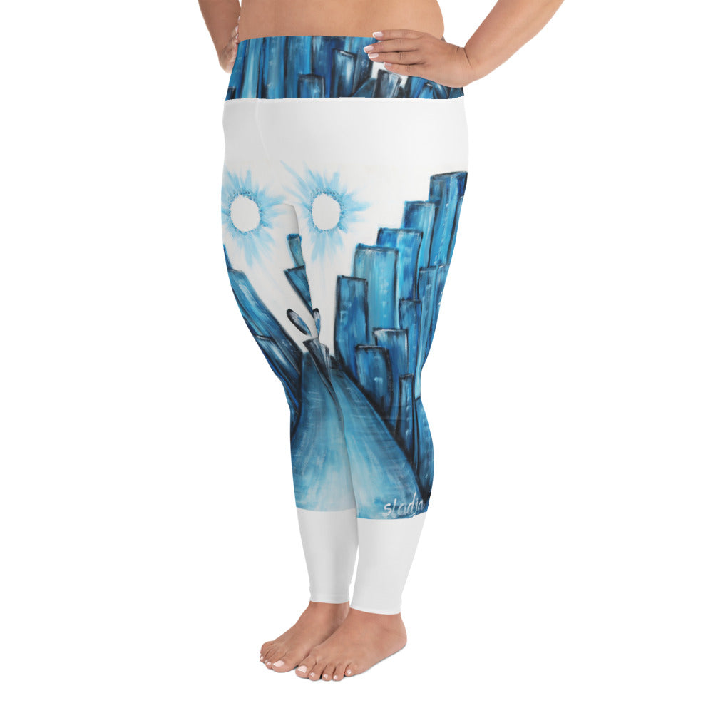 "Keep walking" Plus Size Leggings