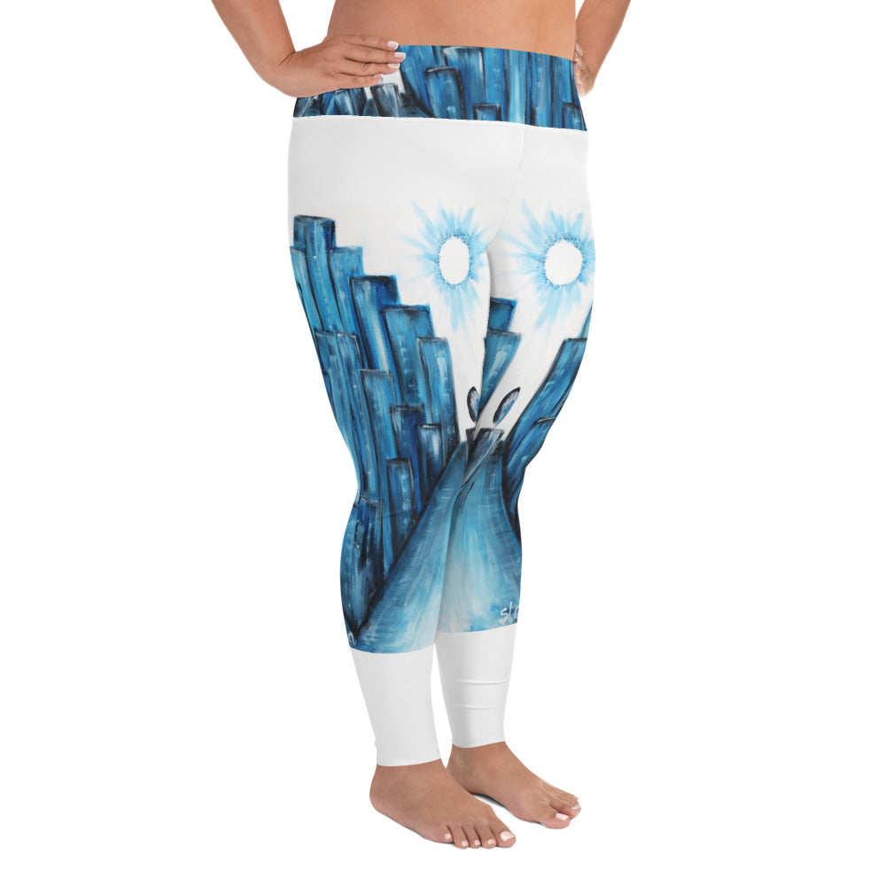"Keep walking" Plus Size Leggings