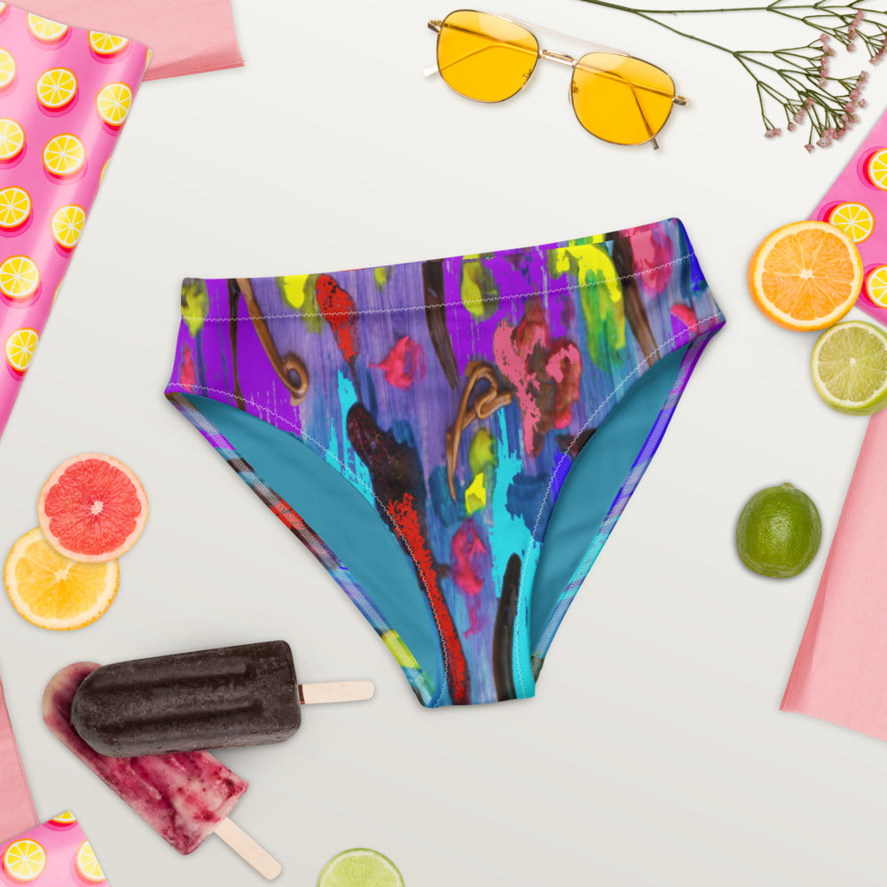 "My palette" Recycled high-waisted bikini bottom