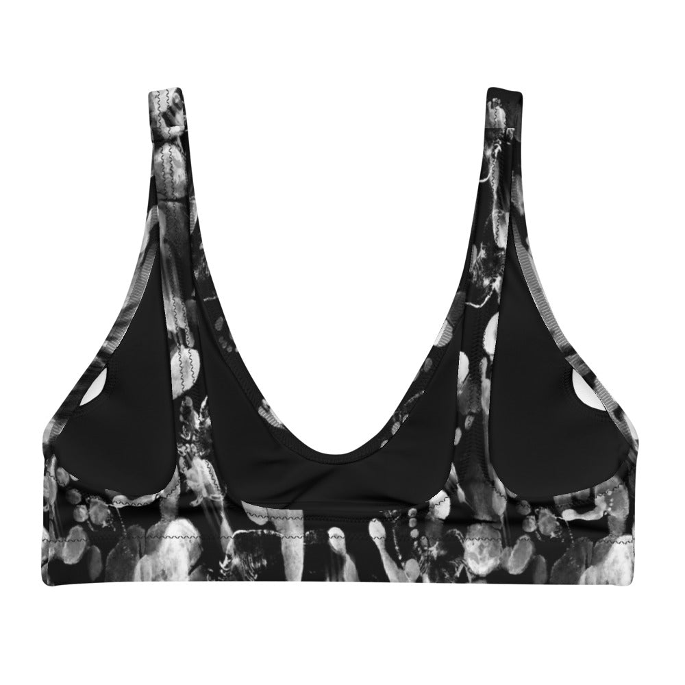 "Humans" Recyled padded bikini top