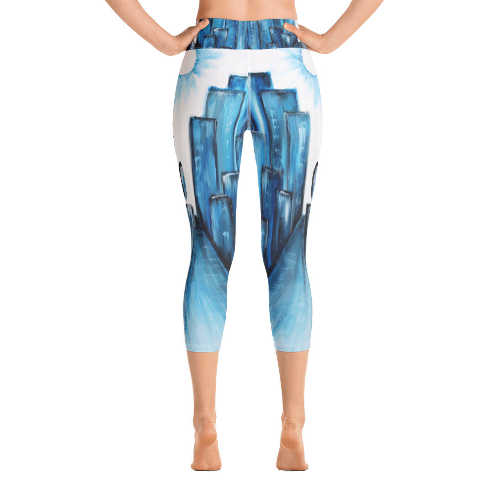 "Keep walking" High Waist Capri Leggings
