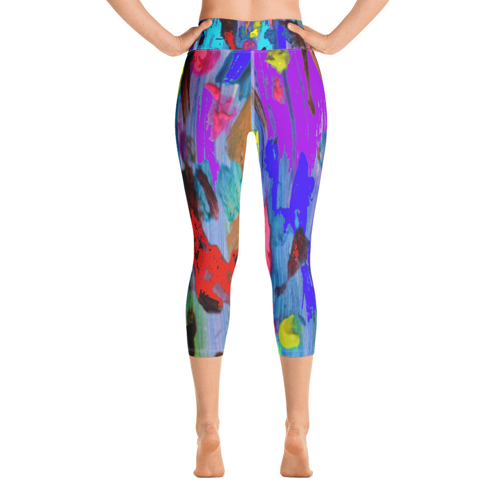 "My palette"  Yoga Capri Leggings