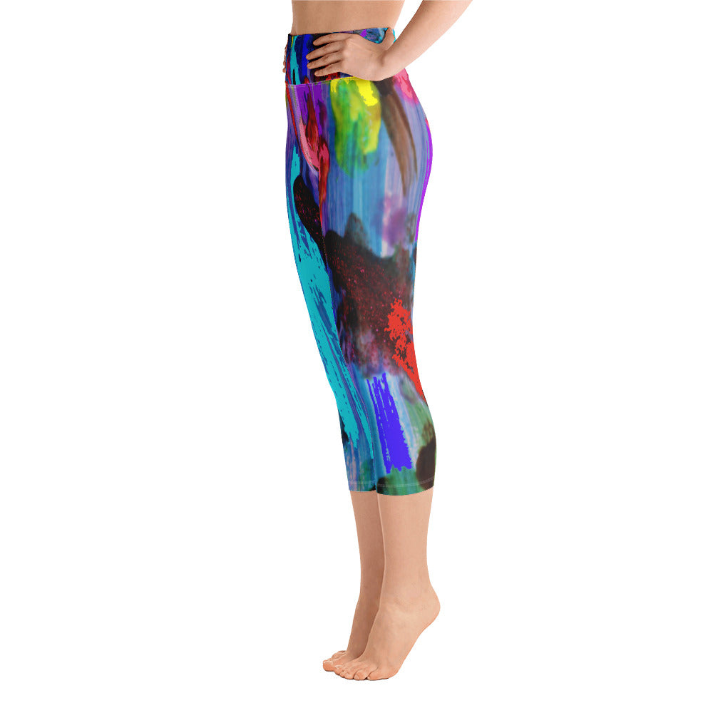 "My palette"  Yoga Capri Leggings