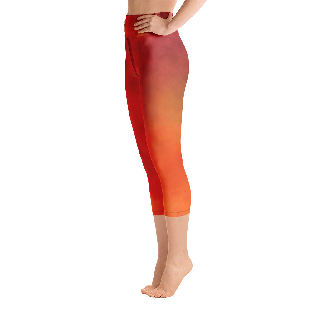 "Glowing" High Waist Capri Leggings