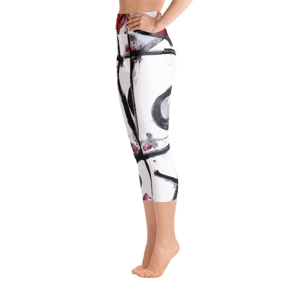 "Love wins" High Waist  Capri Leggings