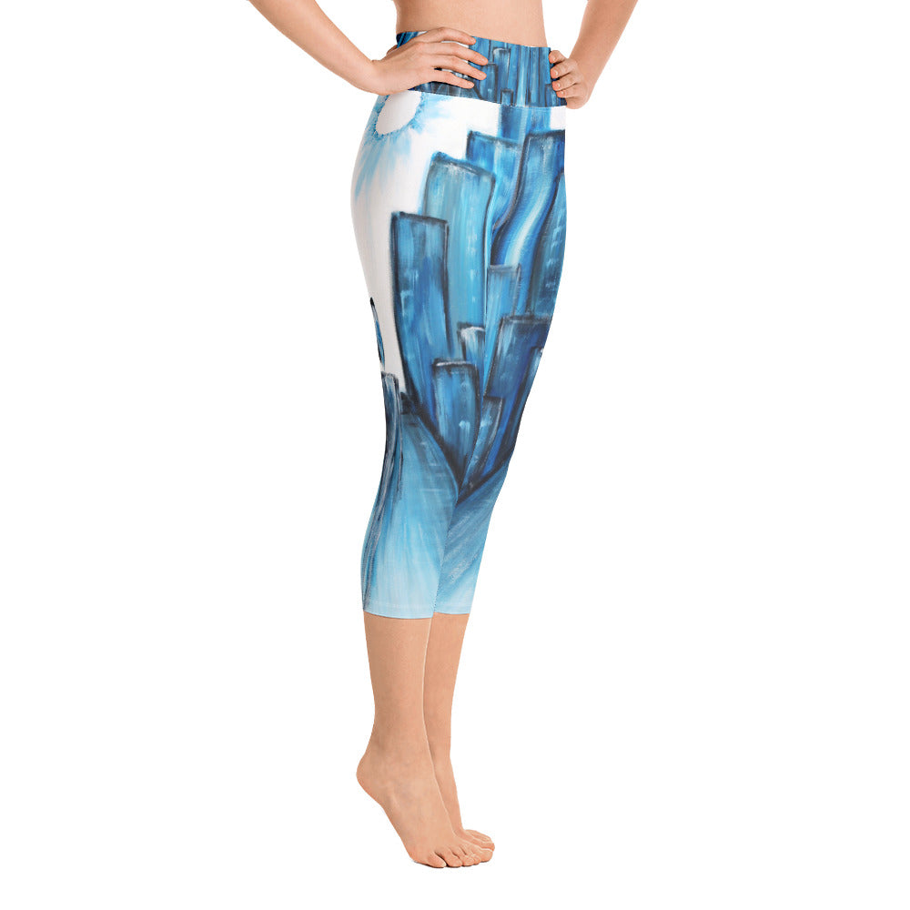 "Keep walking" High Waist Capri Leggings