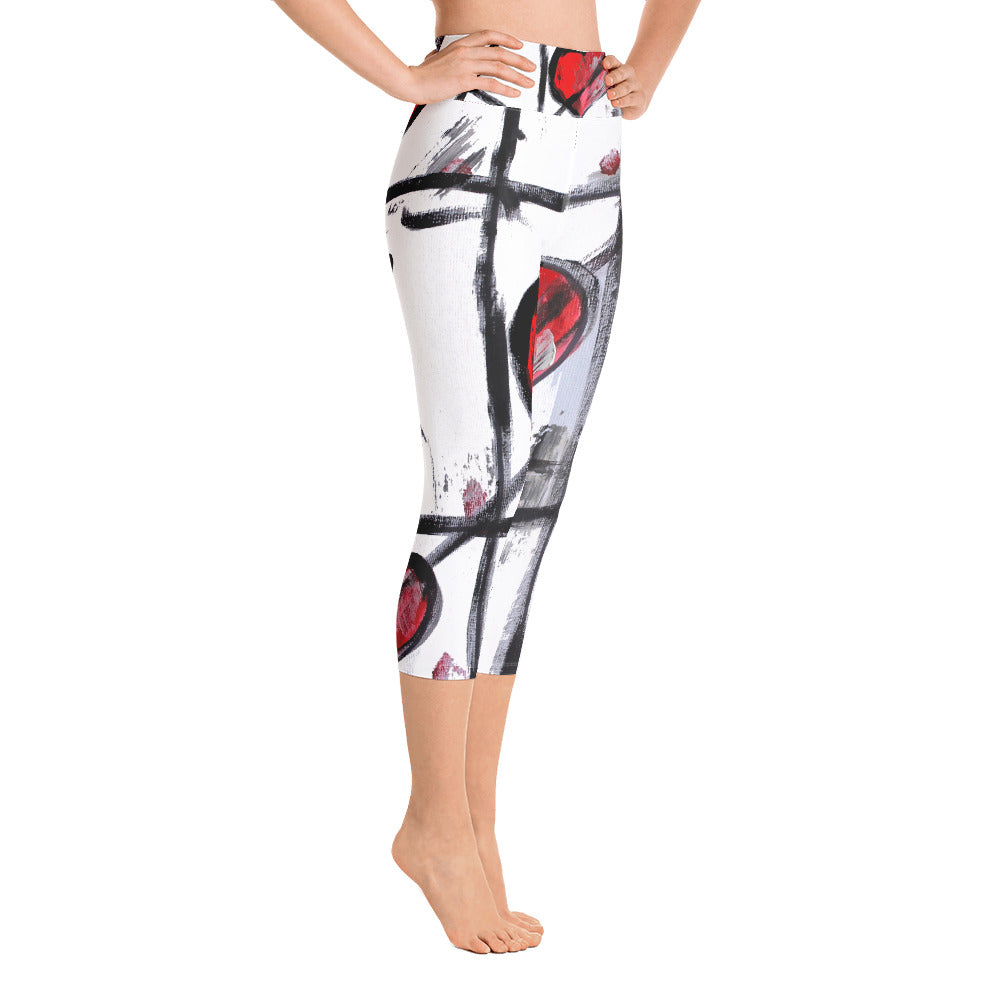 "Love wins" High Waist  Capri Leggings