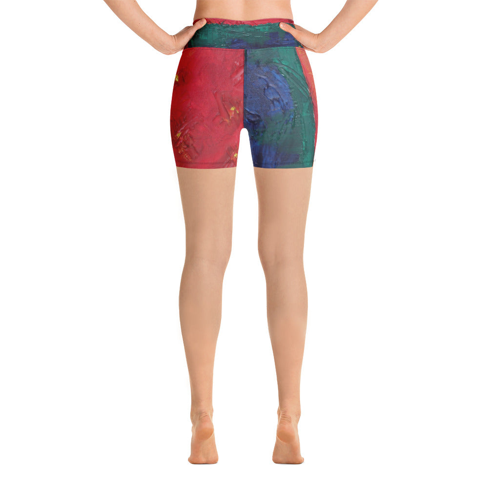 "Beautiful day" Yoga Shorts