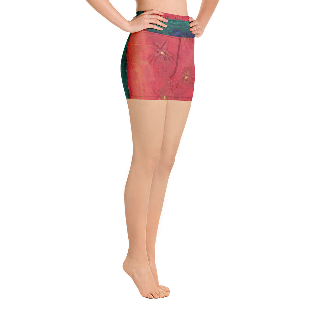 "Beautiful day" Yoga Shorts