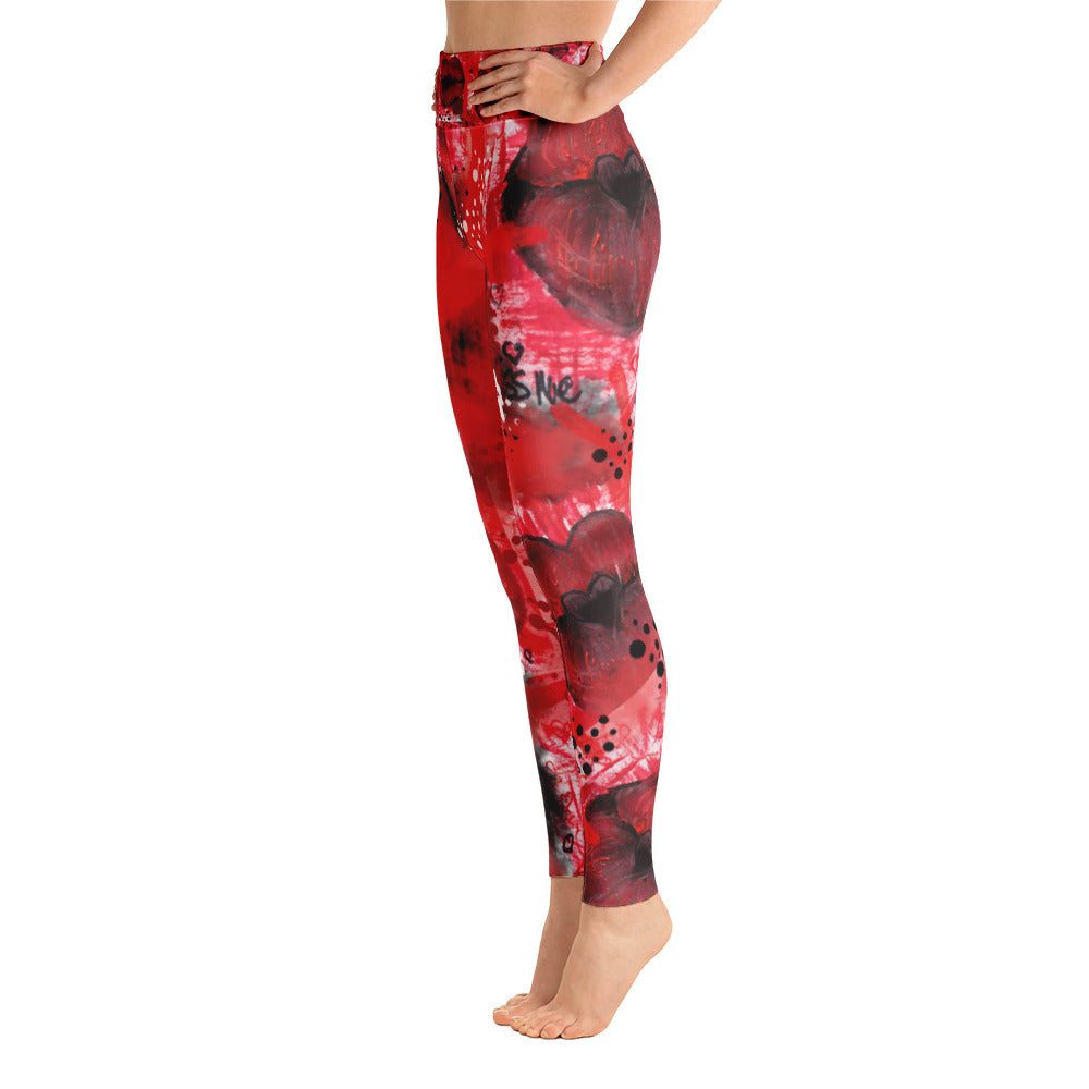 "Kiss me" high waist Leggings