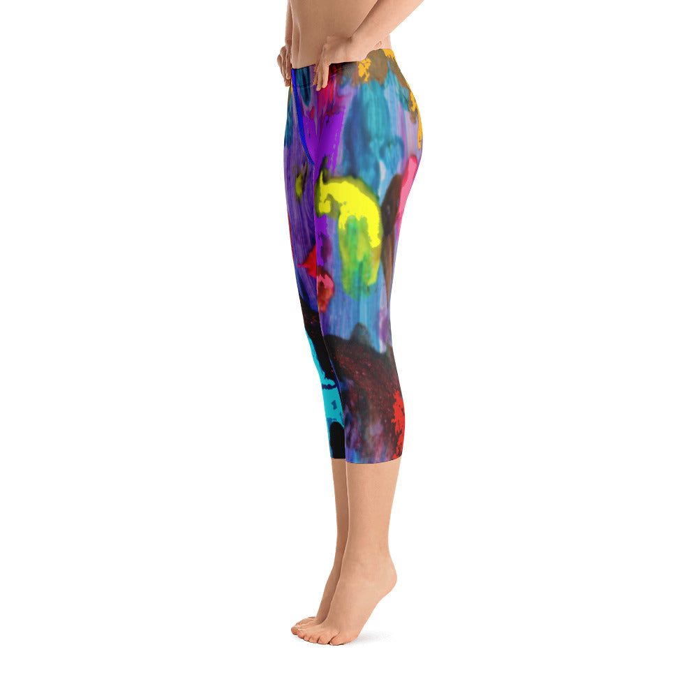 "My palette" Capri Leggings