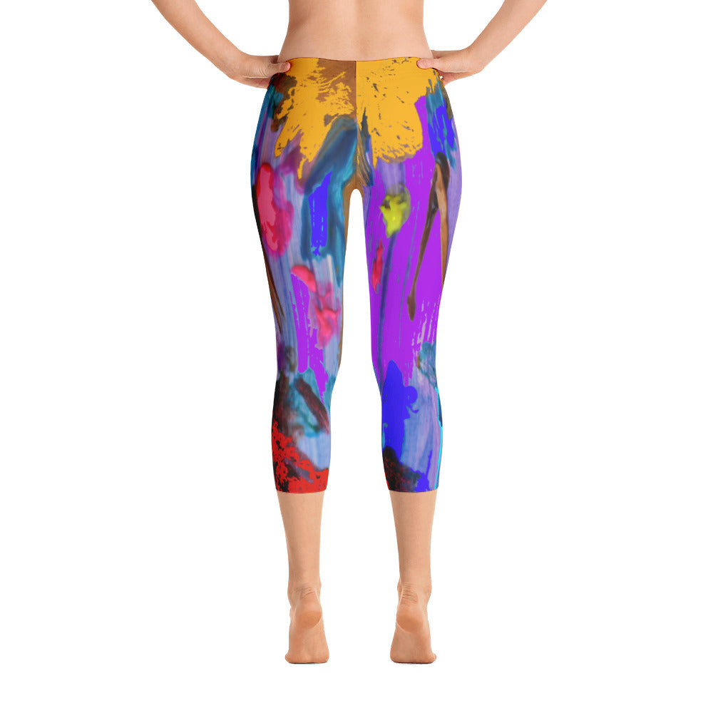 "My palette" Capri Leggings