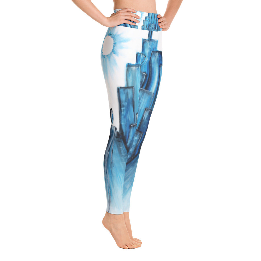 "Keep walking" high waist Leggings