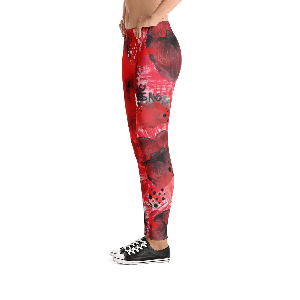 "Kiss me" low waist Leggings