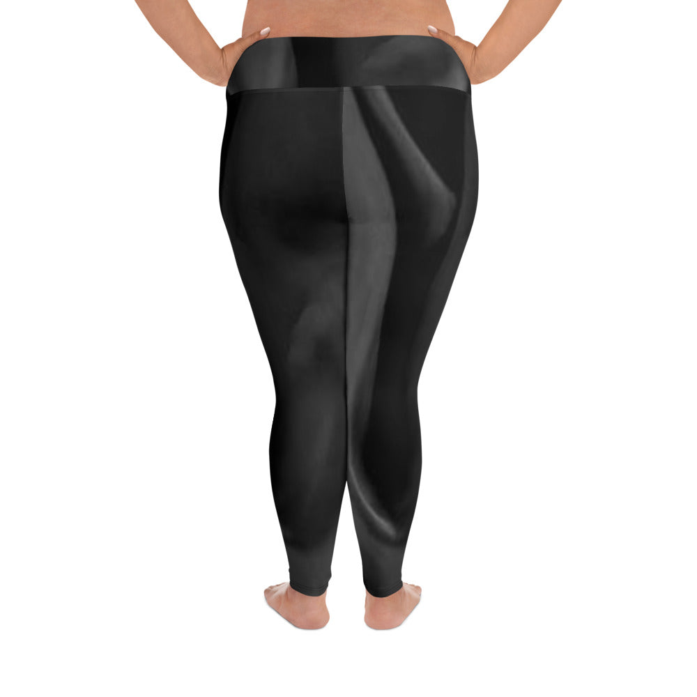 "Elegance" All-Over Print Plus Size Leggings