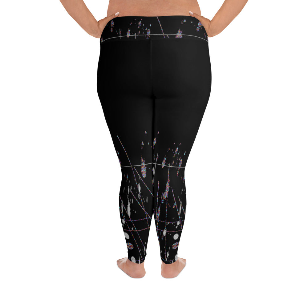 "Super girl" All-Over Print Plus Size Leggings