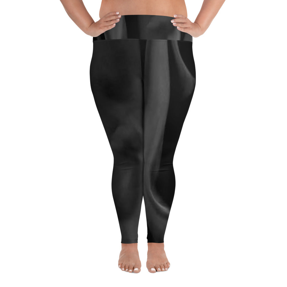 "Elegance" All-Over Print Plus Size Leggings