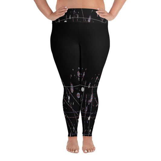 "Super girl" All-Over Print Plus Size Leggings