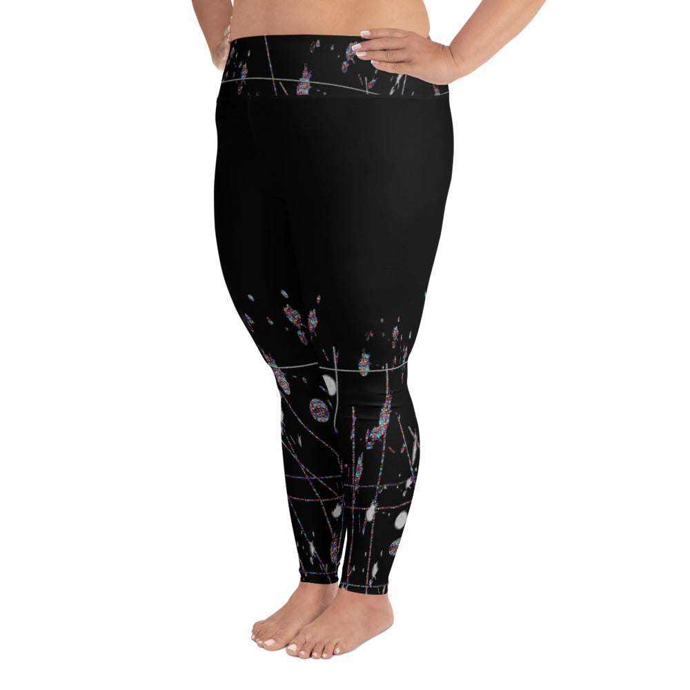 "Super girl" All-Over Print Plus Size Leggings