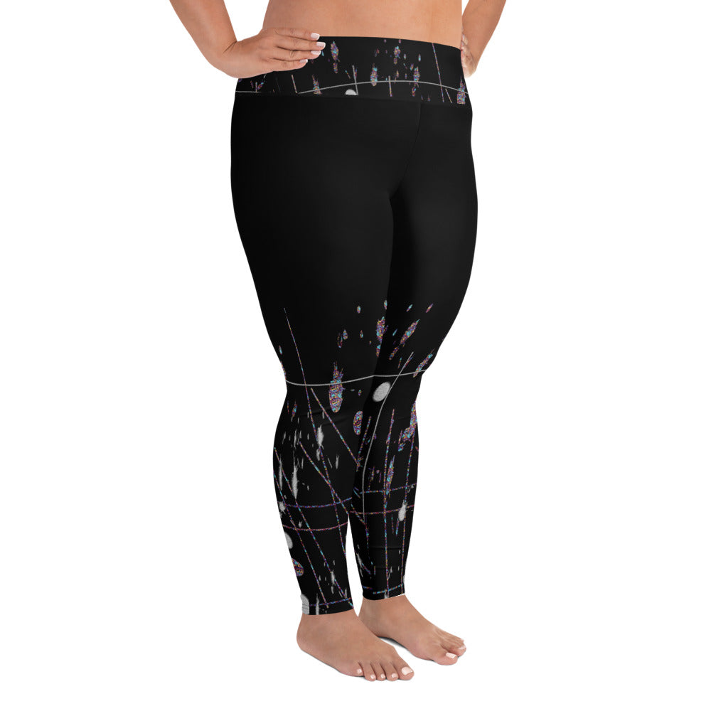 "Super girl" All-Over Print Plus Size Leggings