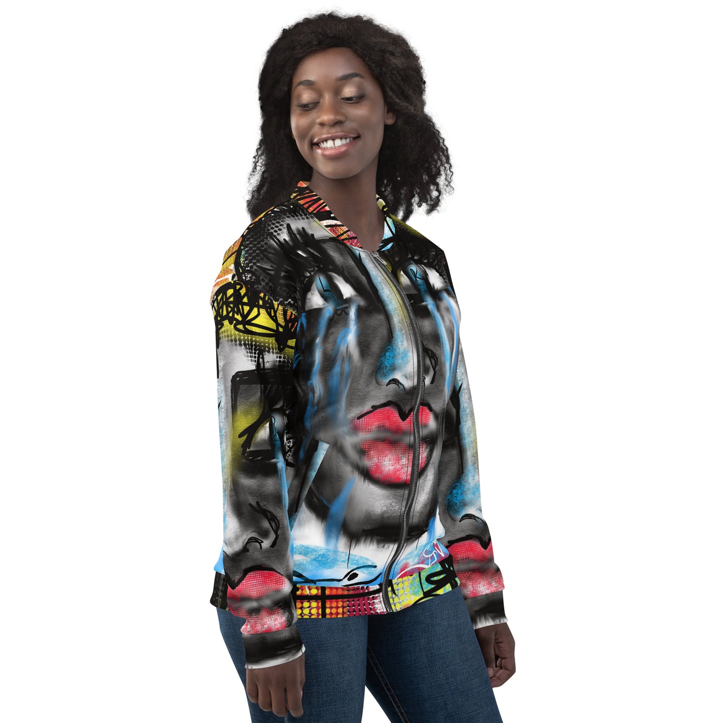 "Why love" Unisex Bomber Jacket