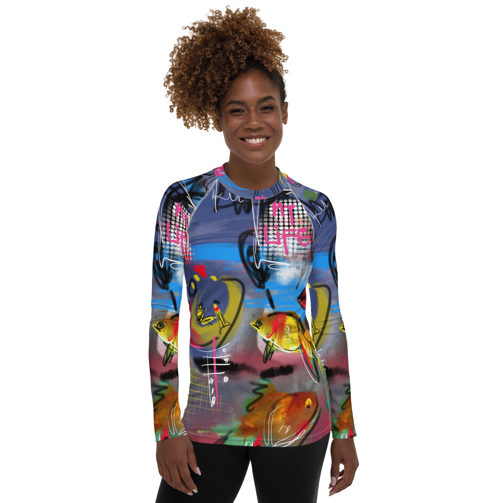 'My life" Women's Rash Guard