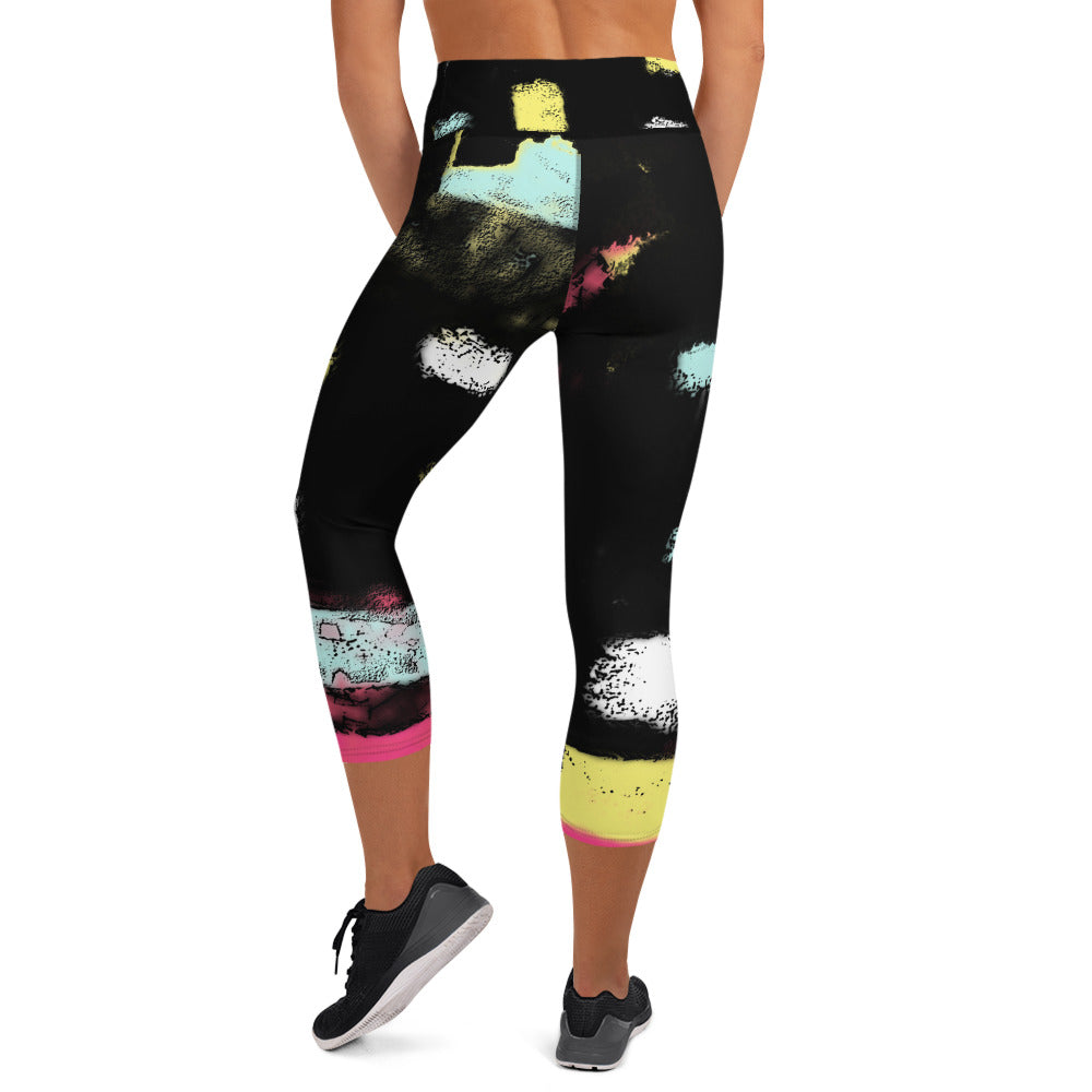 "City life" Yoga Capri Leggings