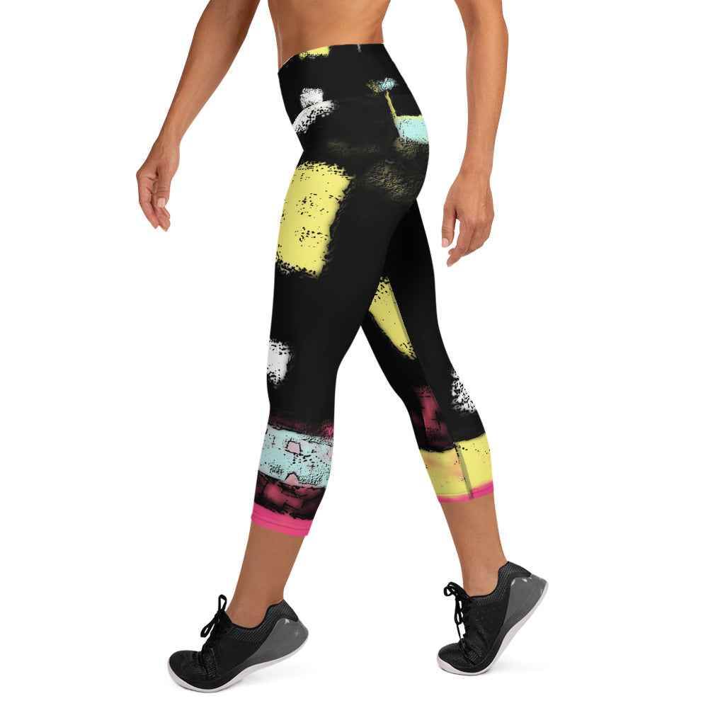 "City life" Yoga Capri Leggings