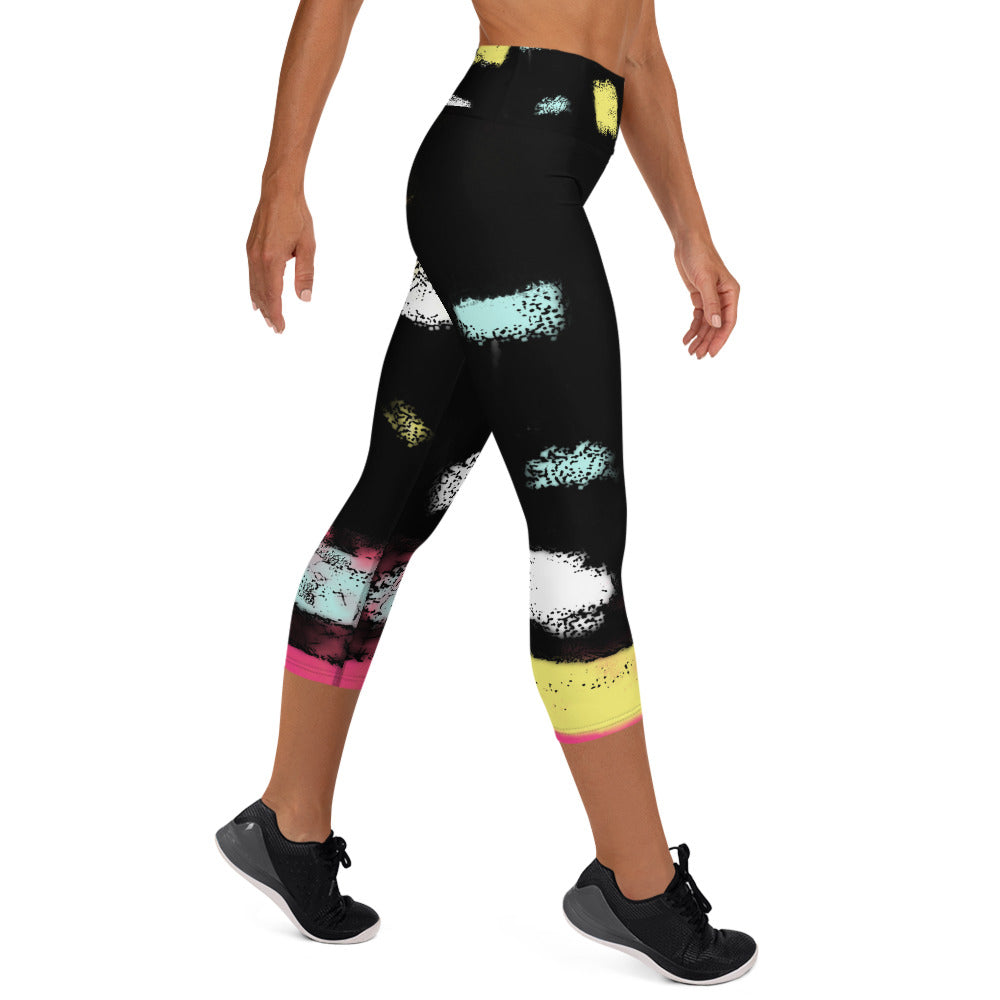 "City life" Yoga Capri Leggings