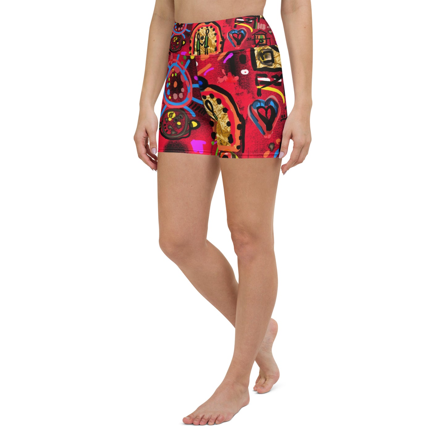 "Secret love" Yoga Shorts