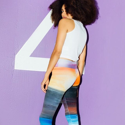 "Rainbow" High waist  Leggings