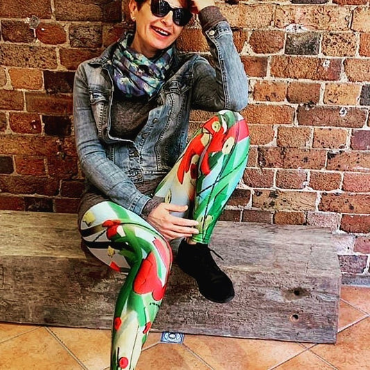 "Wild flower" High waist  Leggings