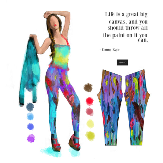 "My palette" low waist Leggings