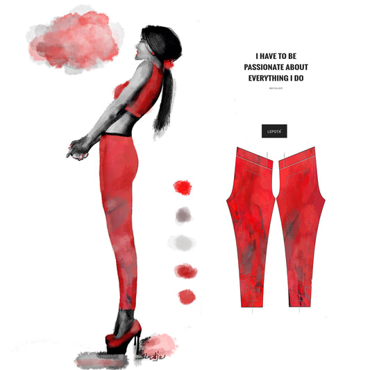 "Passionate" low waist Leggings