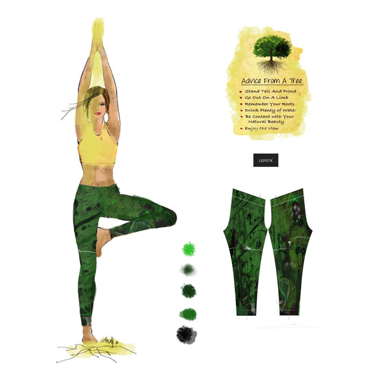 "Tree of your life " Low Waist Leggings
