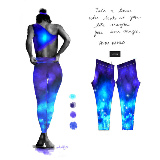 "You are magic" Low waist Leggings
