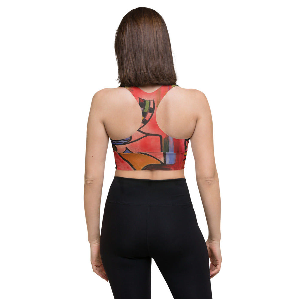 "Sensation" Longline sports bra