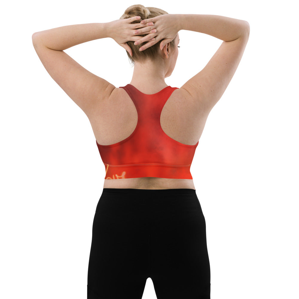 "Glowing" Longline sports bra