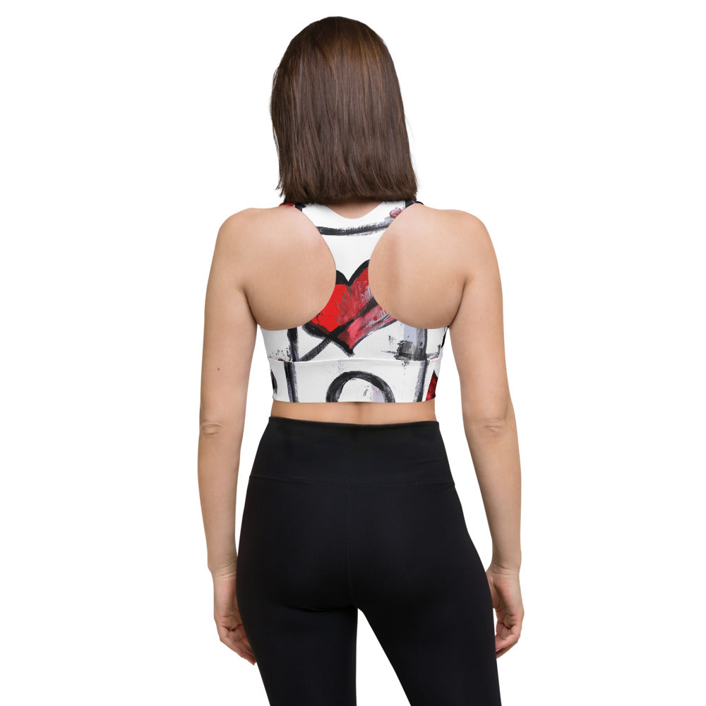 "Love wins" Longline sports bra