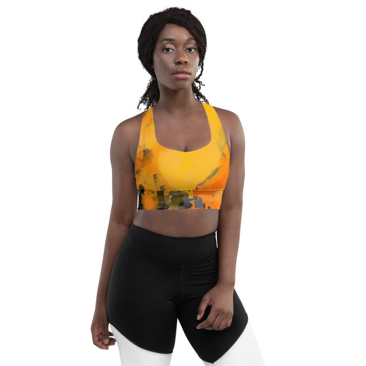 "I am the sun" Longline sports bra