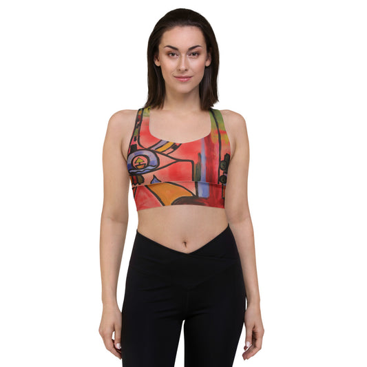 "Sensation" Longline sports bra