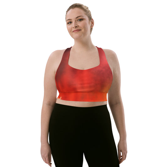 "Glowing" Longline sports bra