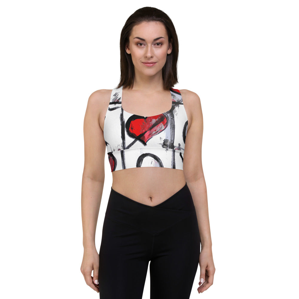 "Love wins" Longline sports bra